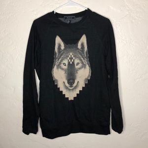 Forever 21 crewneck wolf sweatshirt